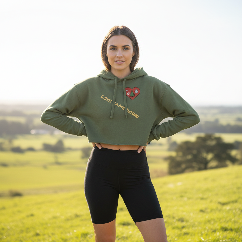 LuxeLift Crop Hoodie