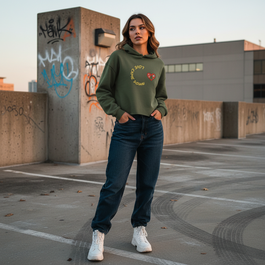 LuxeLift Crop Hoodie