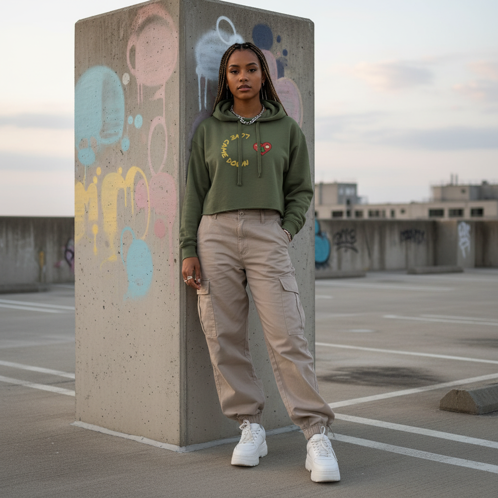 LuxeLift Crop Hoodie