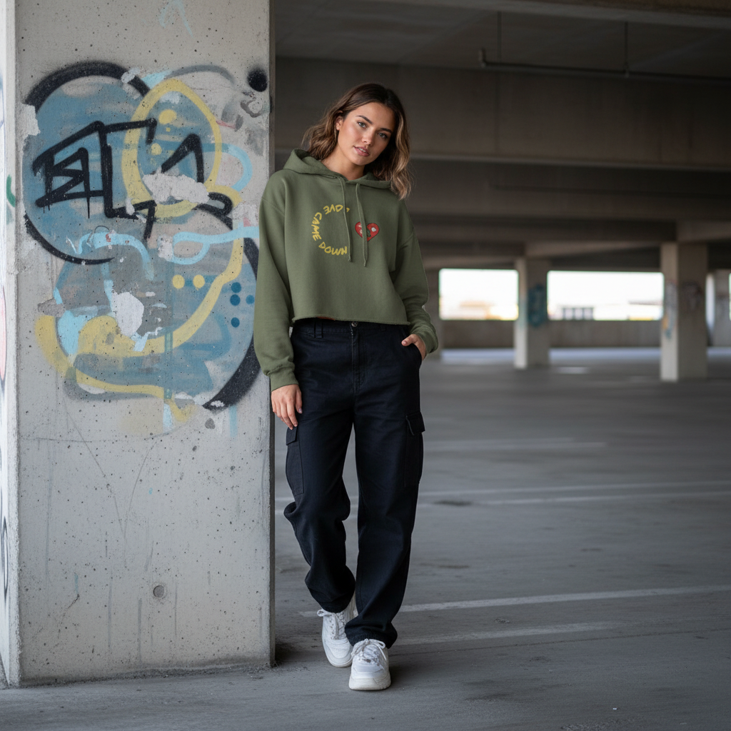 LuxeLift Crop Hoodie
