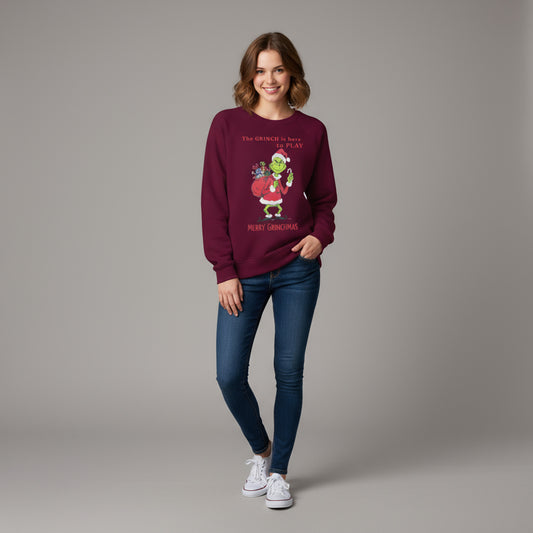 Quirky Merry Grinchmas Jumper (Sweatshirt)