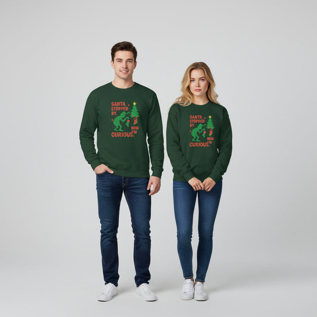 Unisex Bold Forest Green Festive Sweatshirt