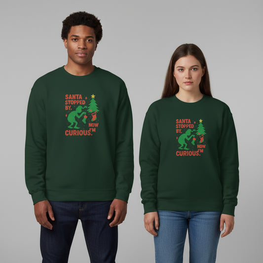 Unisex Bold Forest Green Festive Sweatshirt