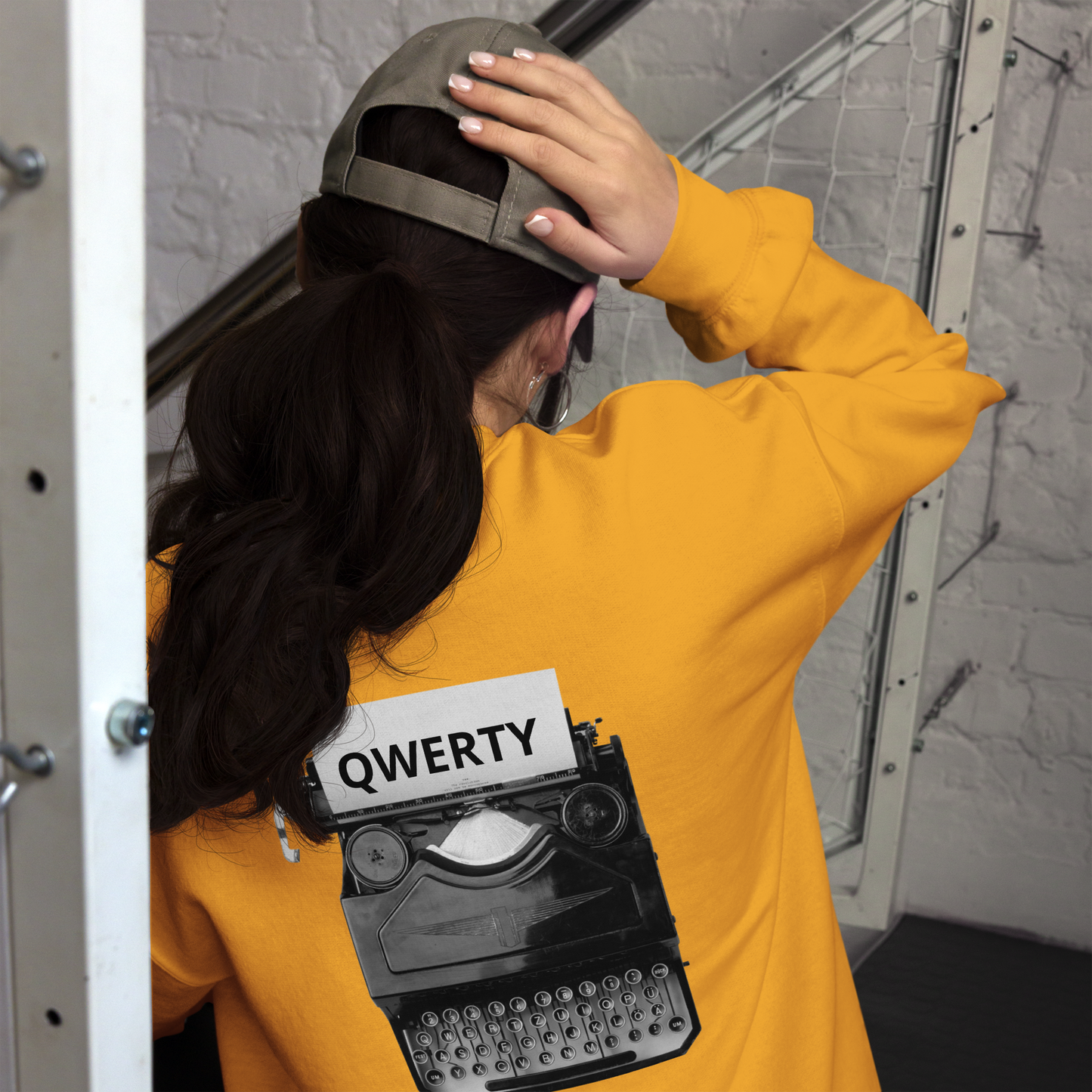 Tech inspired qwerty-qwerty sweatshirt