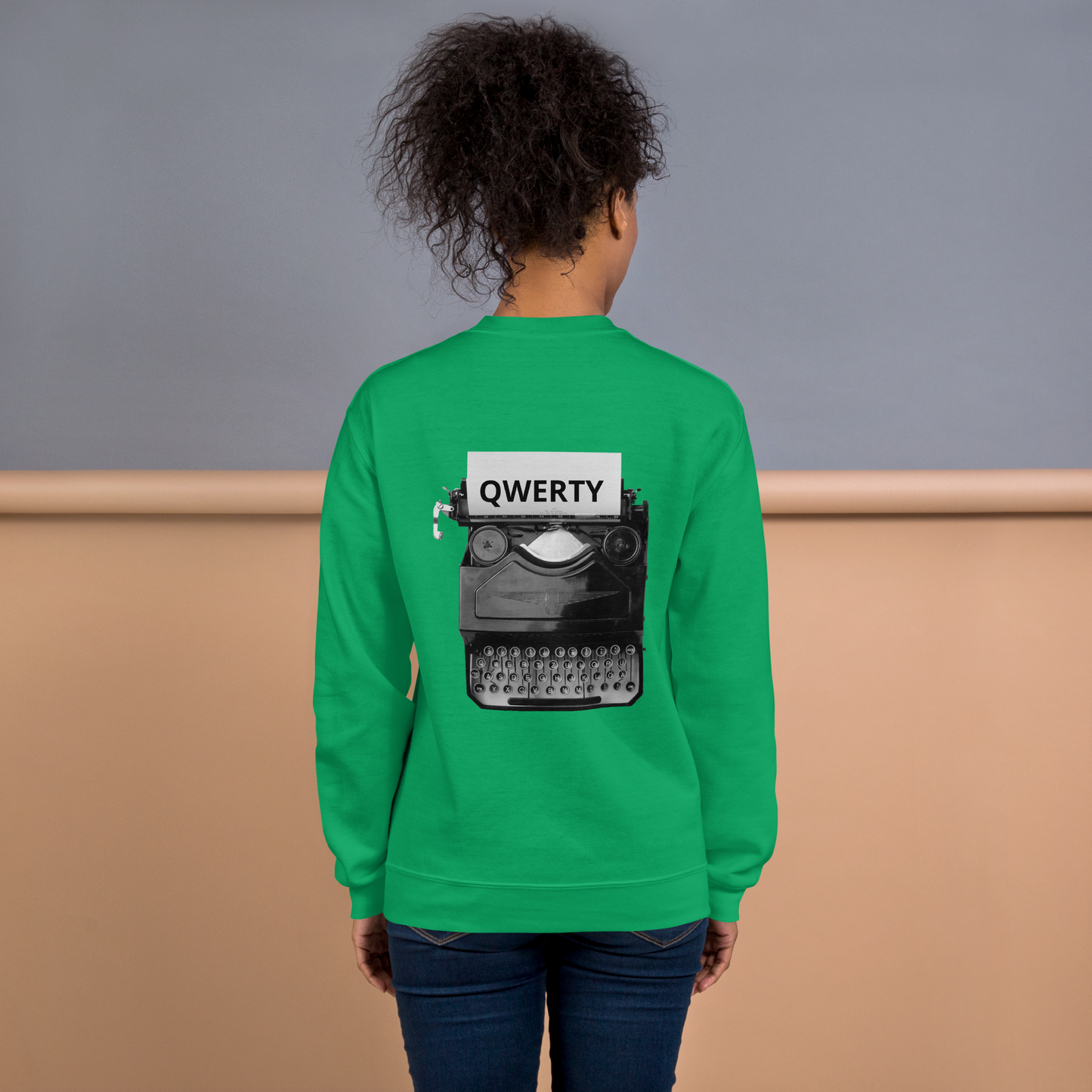 Tech inspired qwerty-qwerty sweatshirt