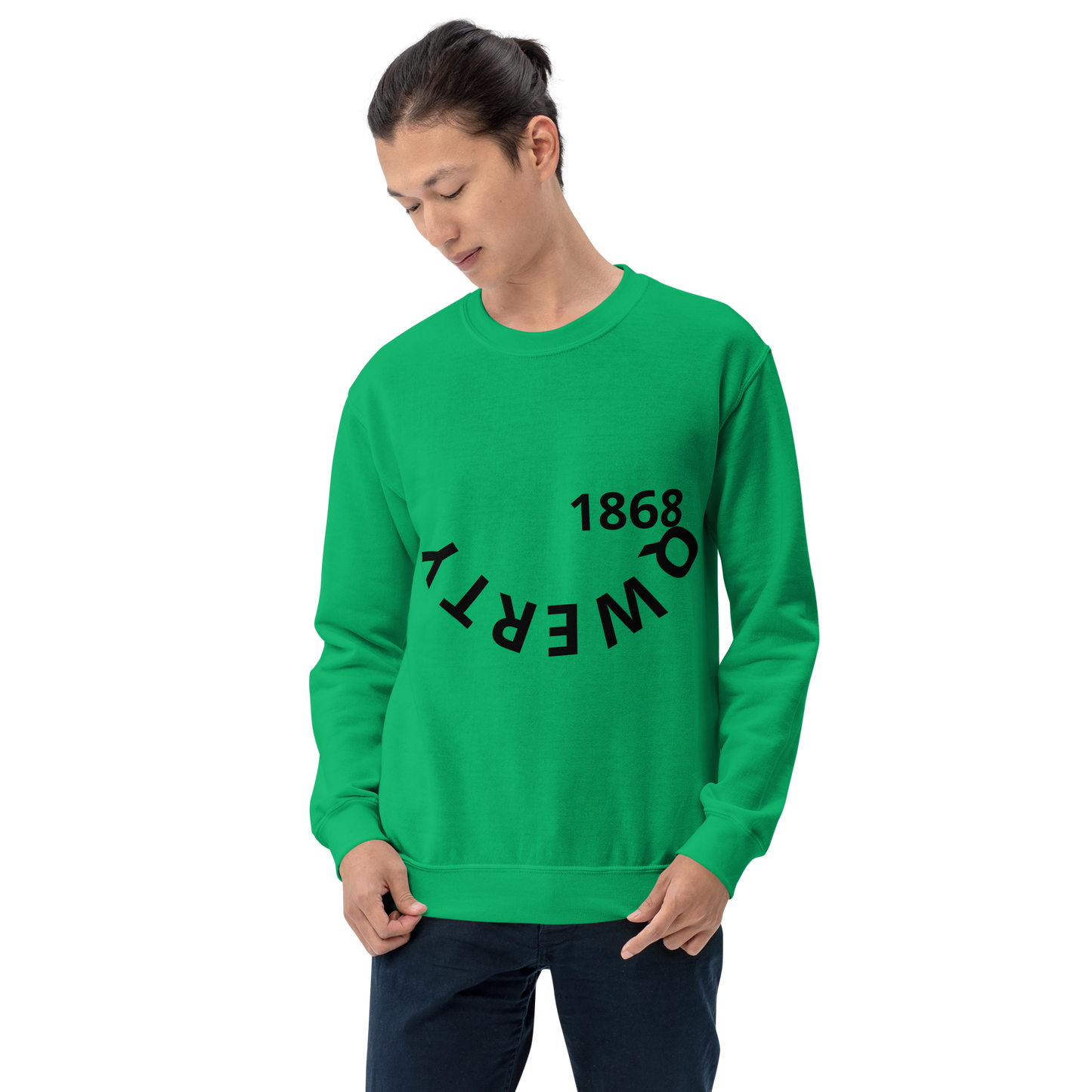 Tech inspired qwerty-qwerty sweatshirt