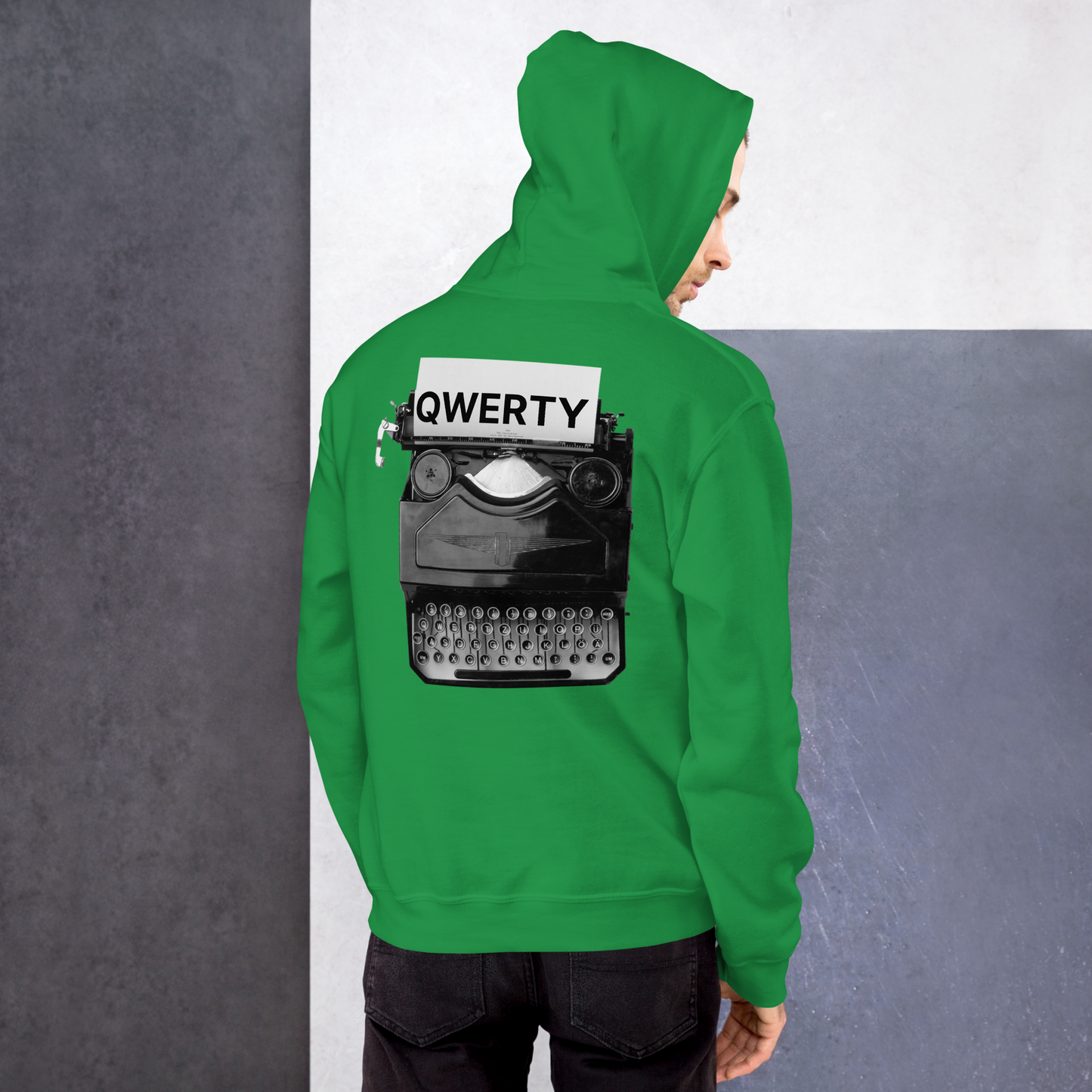 Tech inspired cozy kwerty-kwerty hoodie