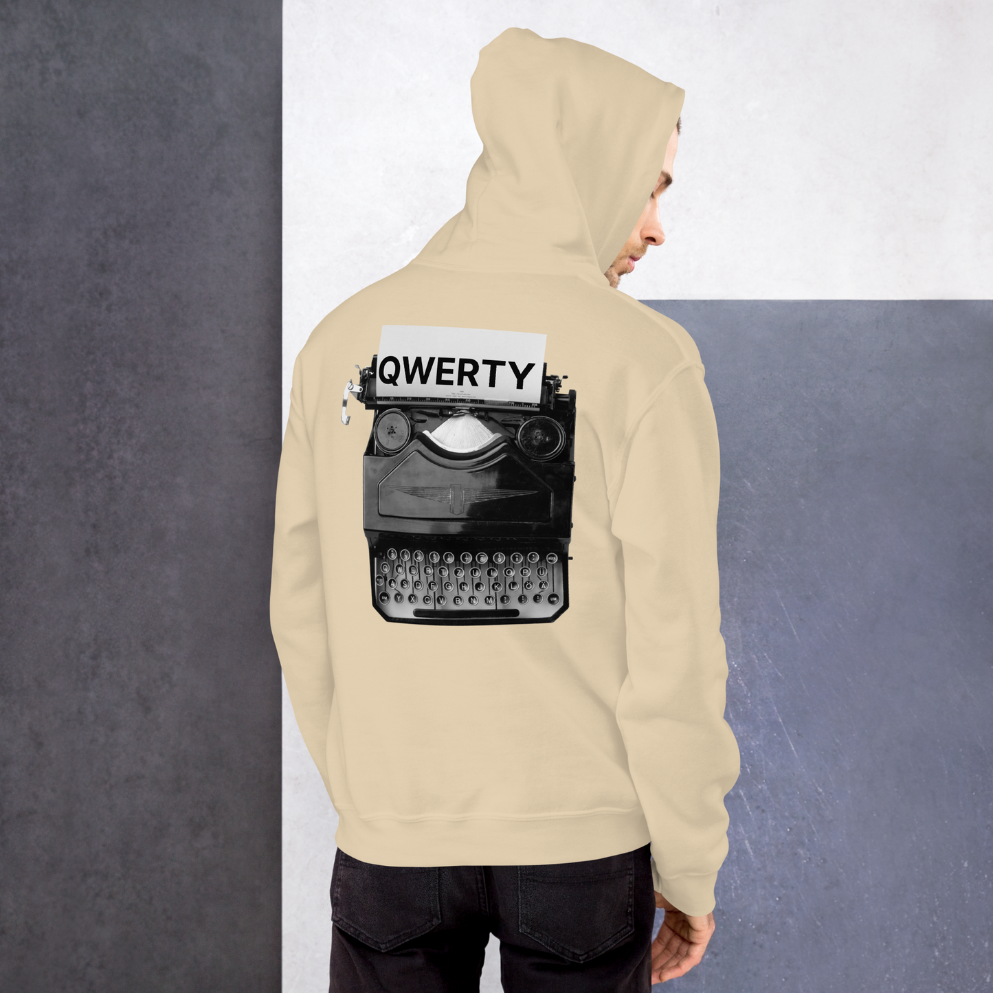 Tech inspired cozy kwerty-kwerty hoodie